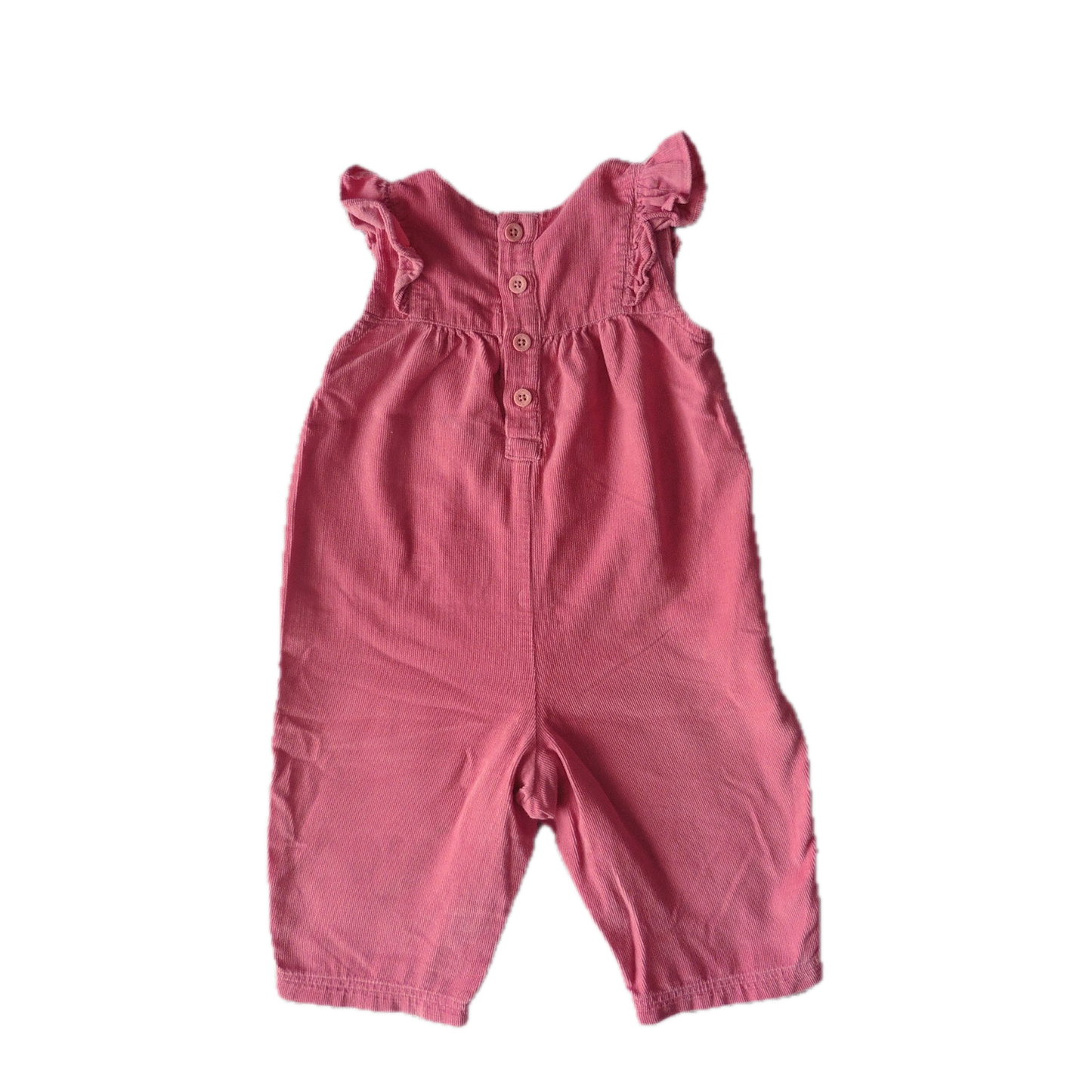 Preloved Jojo Maman Bebe Pink Cord Dungarees 6-12m