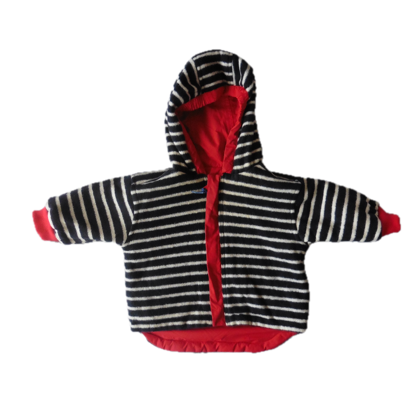 Preloved Jojo Maman Bebe Reversible Waterproof Coat/Fleece 6-12m