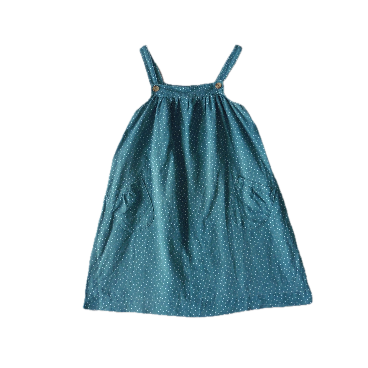 Preloved Frugi Bloom Maternity Denim Pinafore Dress UK14