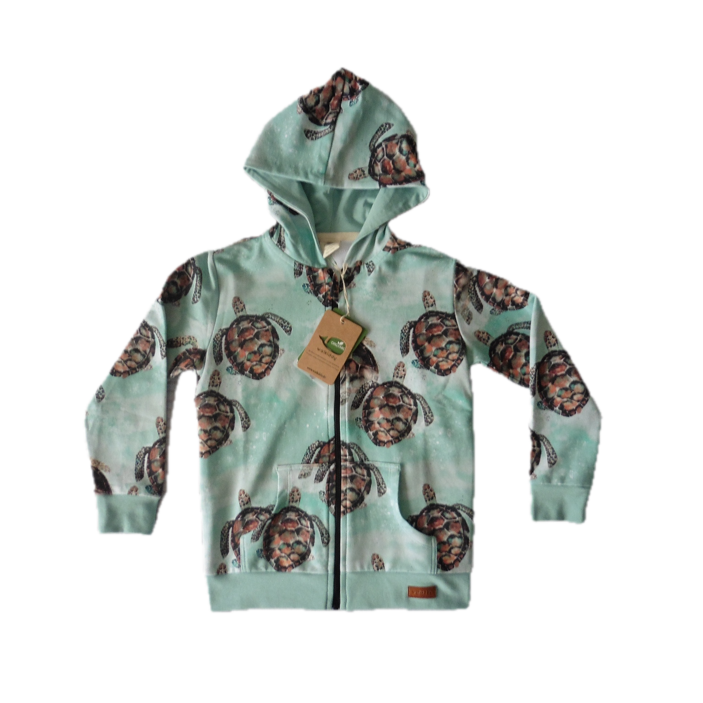 Walkiddy Zip Hoodie Sea turtles 116/6y NEW