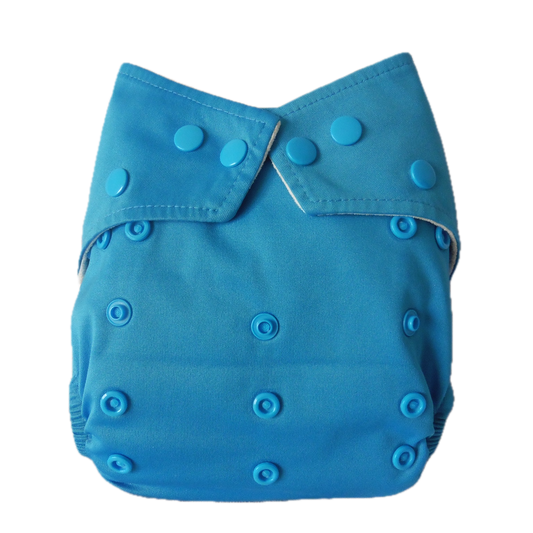 Preloved Baba+Boo One Size Nappy Blue +extra boosters