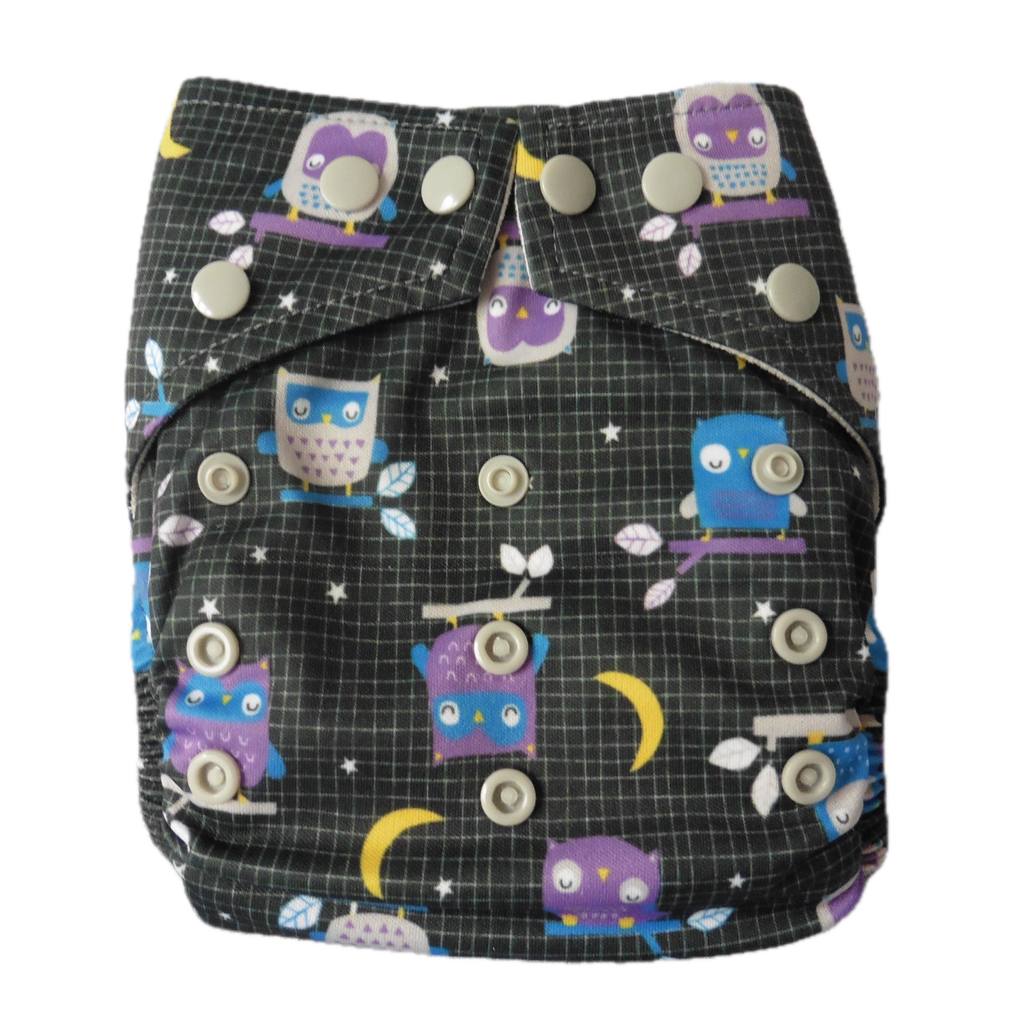 Preloved Baba+Boo One Size Nappy Night Owls +extra boosters