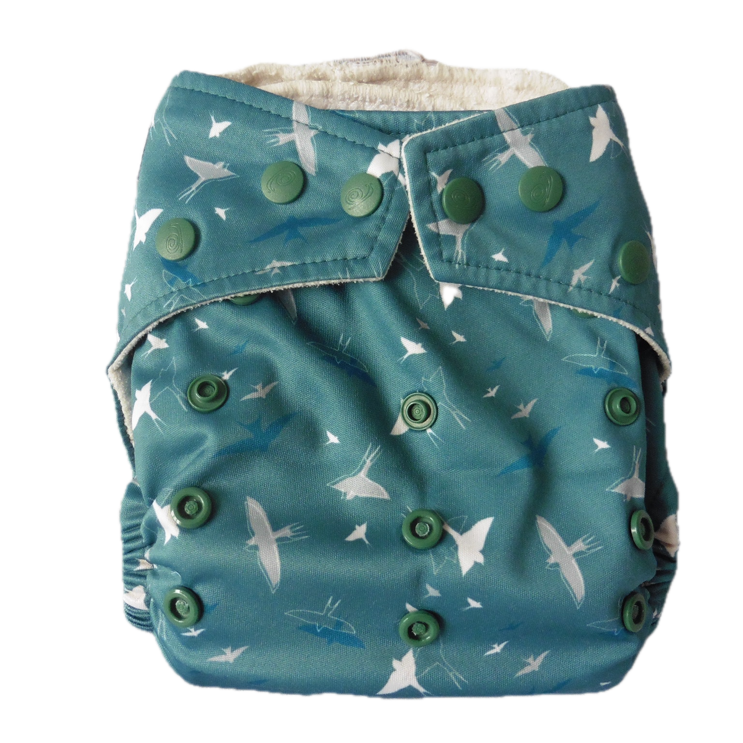 Preloved Baba+Boo One Size Pocket Nappy Swallows + extra boosters