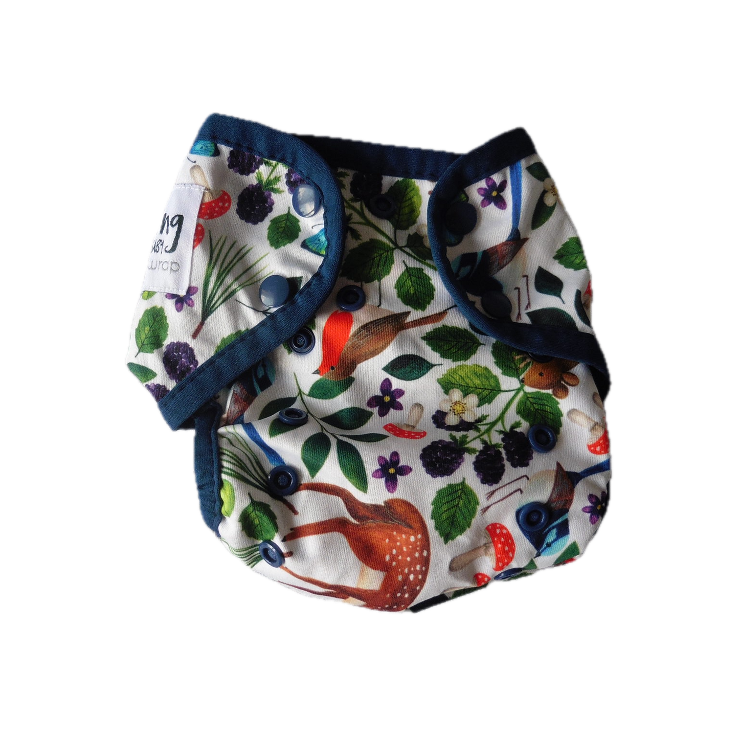 Preloved Comodo Wrap Seedling Baby Birth to Potty Woodland Animals