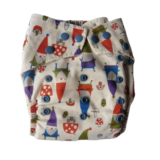 Baba+Boo large gnomes BTP nappy+2xbamboo boosters