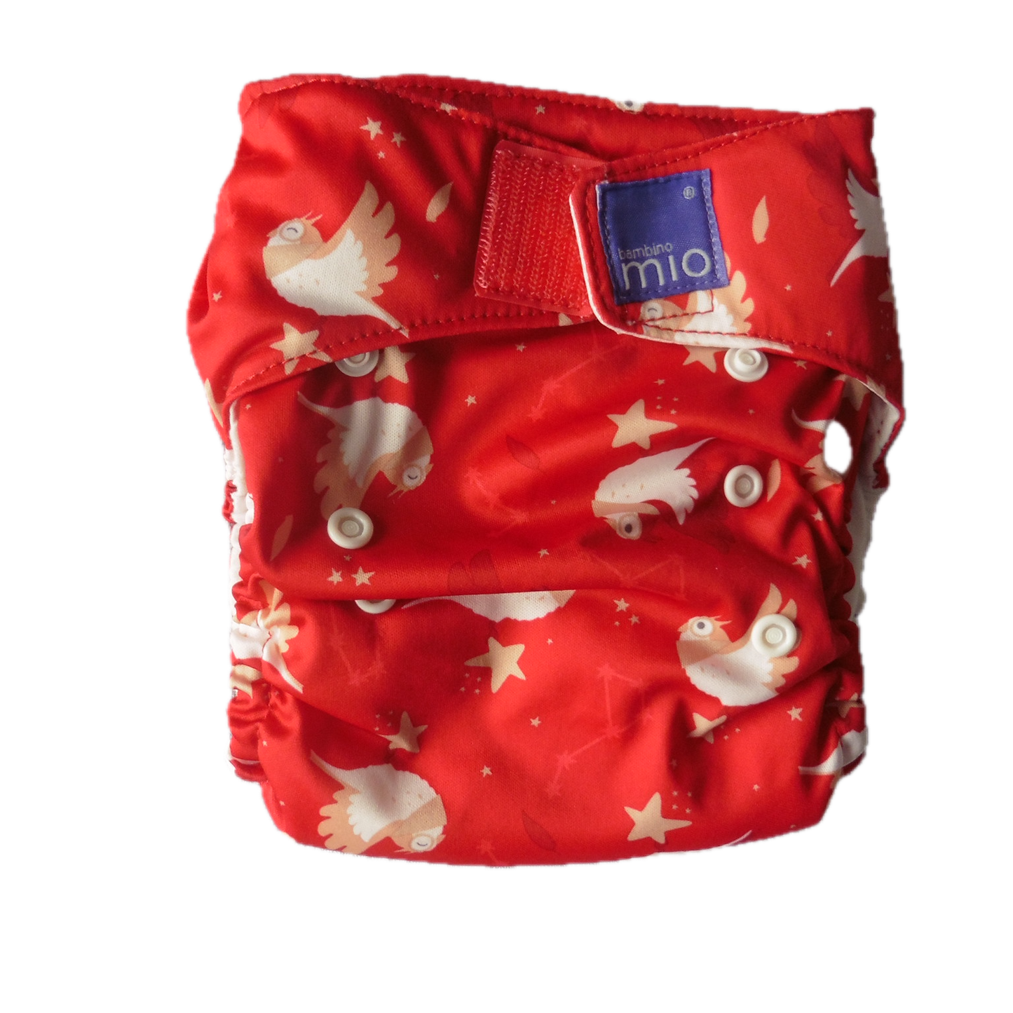 Preloved Bambino Mio One Size pocket nappy Bundle x2 Red NEW