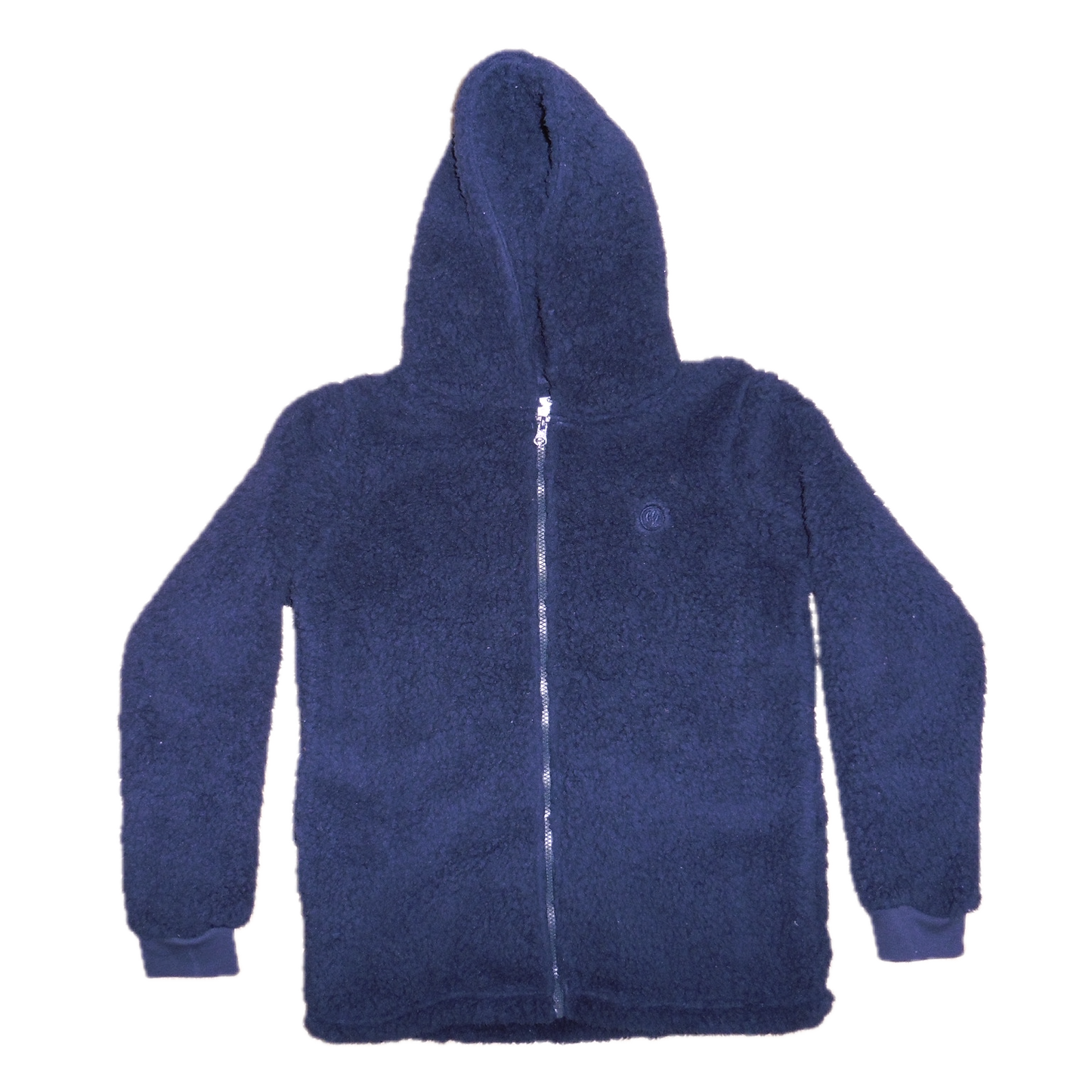 FatFace navy fleece zip hoodie 12-13y