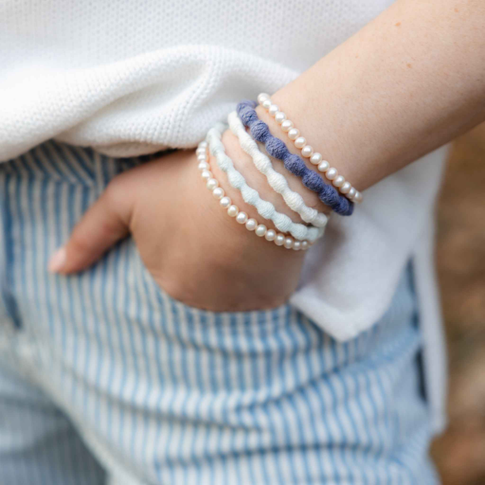 KOOSHOO Plastic-free Pearl Hair Ties