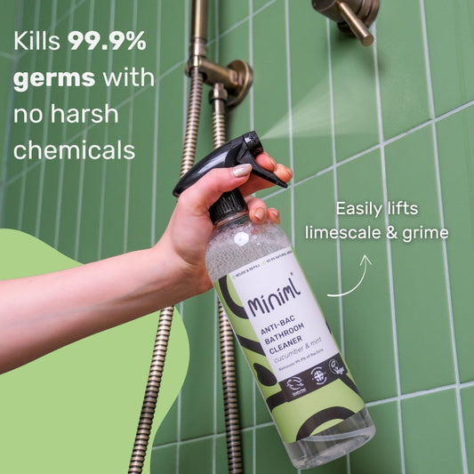 Miniml Anti-Bac Bathroom Cleaner, Cucumber + Mint REFILL (per 10 ml)