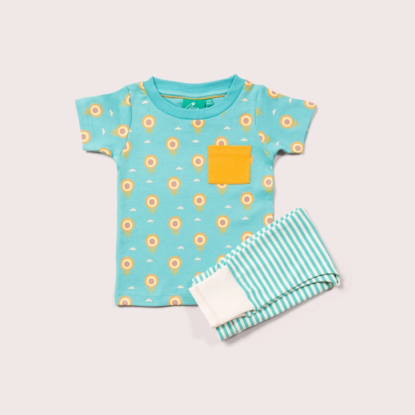 Little Green Radicals Sunflower Organic T-Shirt & Jogger Playset