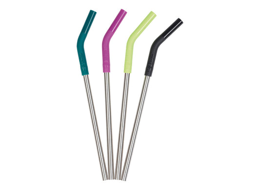 Klean Kanteen Stainless Steel Straw 4-Pack - Mixed Colours - 8mm