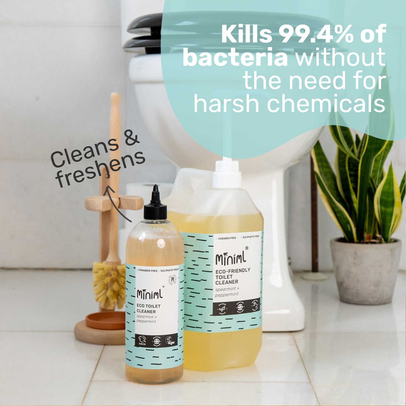 Miniml Toilet Cleaner - Spearmint + Peppermint REFILL (per 10 ml)