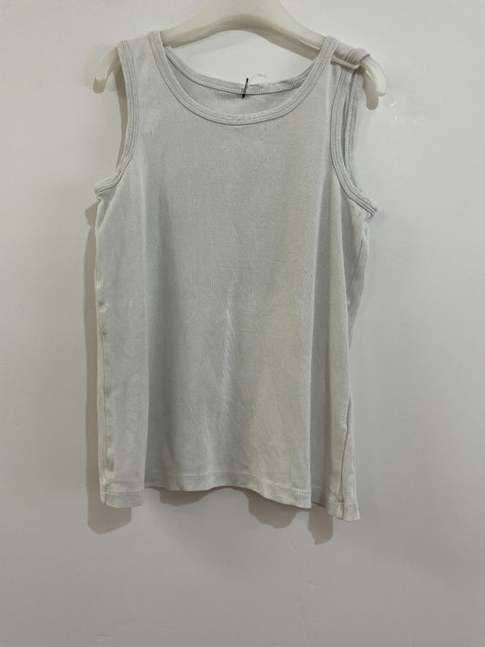 Preloved Marks & Spencer - Top - White Jersey Vest Undershirt (8-9y)