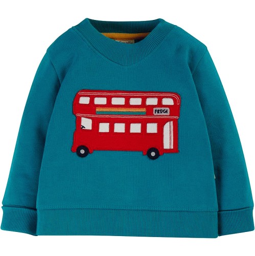 Frugi Switch Easy On Jumper, Camper Blue/Bus