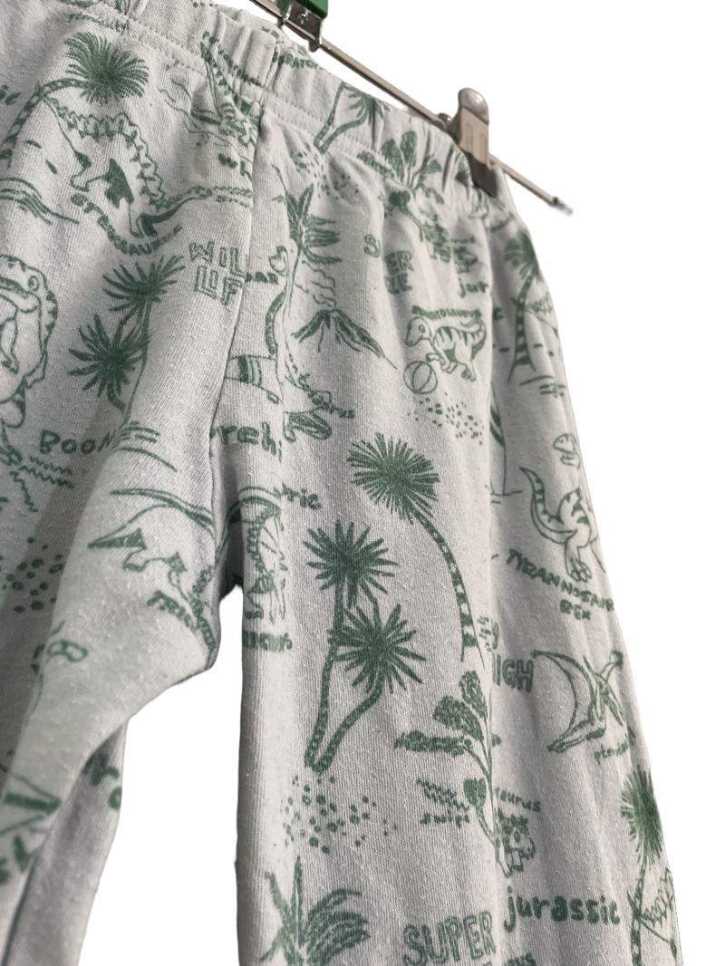 Preloved John Lewis - Green Dinosaur Long Sleeve Pyjamas. (5y)