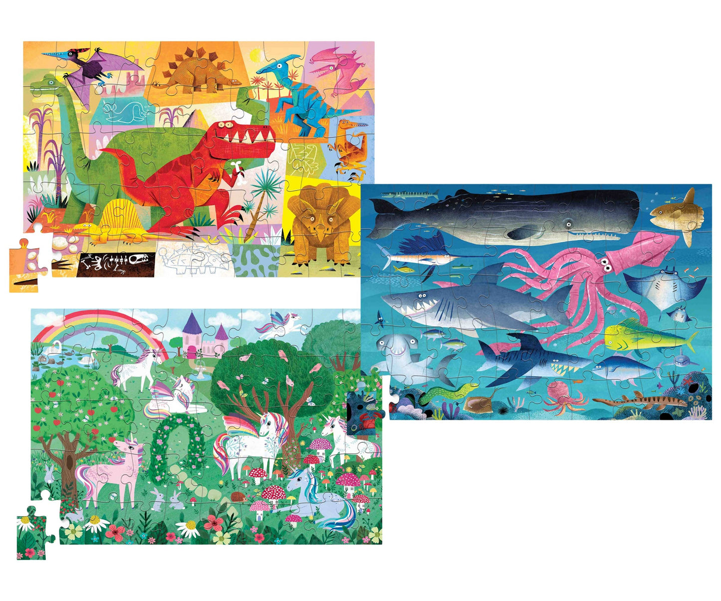 Crocodile Creek - 50 Piece Tin Puzzle Assortment - 18 Puzzle