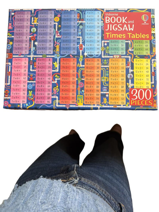 Preloved Toys - Times Tables Book And Jigsaw Puzzle - Usborne