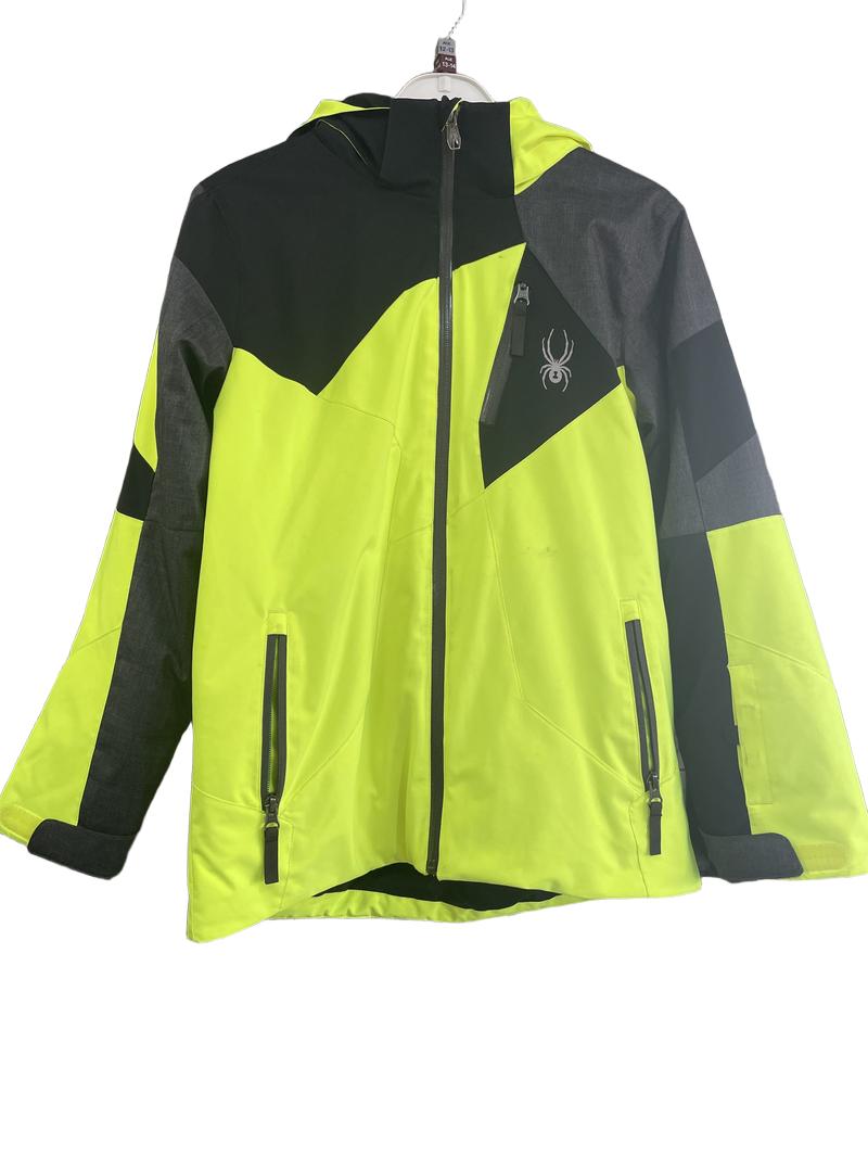 Preloved Spyder - Yellow Ski Jacket, 152 Cm, Labeled 14 Yrs (12-13y, 13-14y)