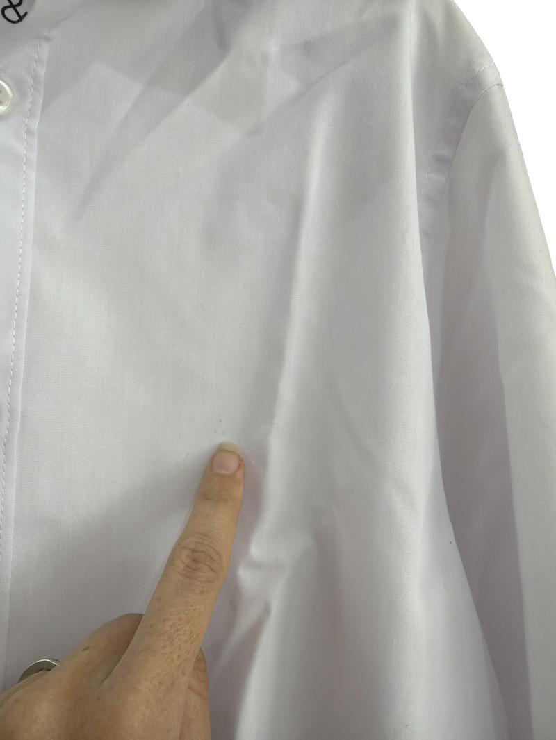 Preloved Marks & Spencer - White Long-sleeved School Uniform Shirt (11-12y)
