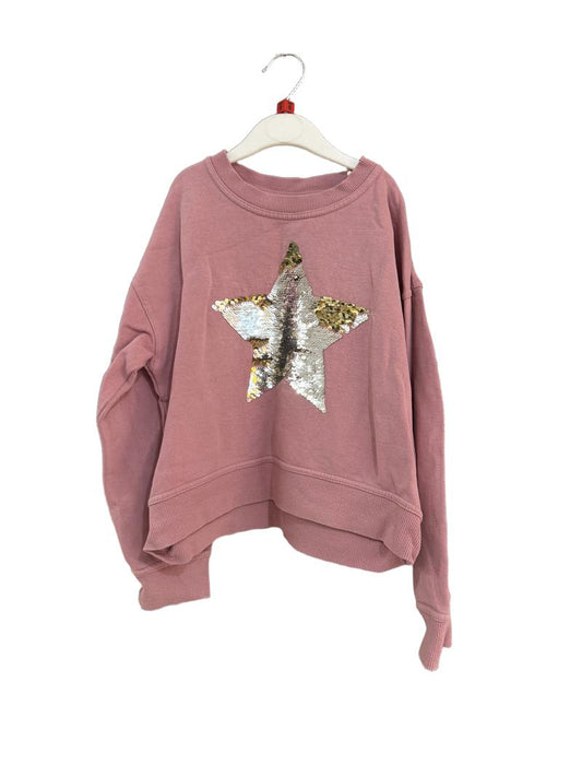 Preloved John Lewis - Pink Jumper With Sequin Star (8y)