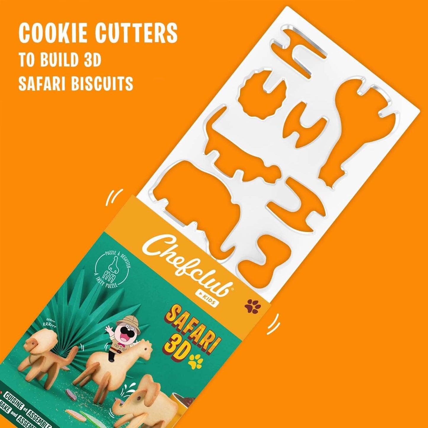 3D Safari Cookie Cutters