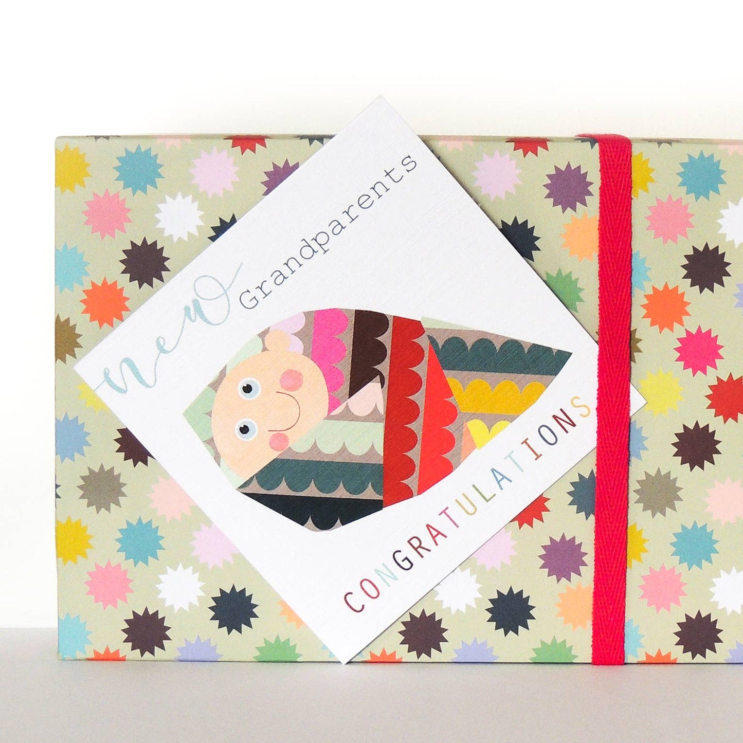 NB32 New Grandparents Baby Card