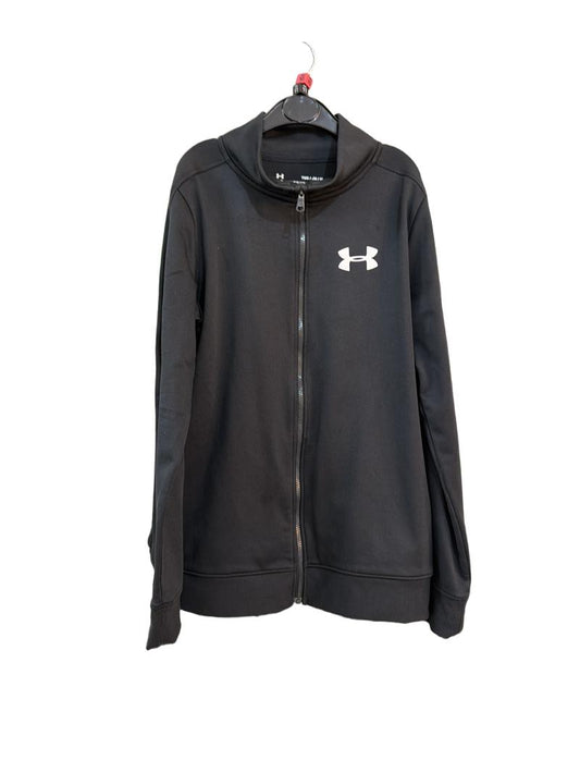 Preloved Under Armour - Black Zip Tracksuit Jacket, YMD (10-11y, 11-12y)