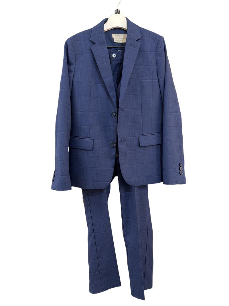 Preloved John Lewis - Blue Suit Blazer, Waistcoat, And Trousers, Heritage Collection (11-12y)
