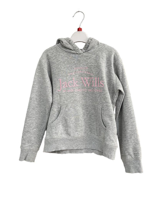 Preloved Jack Wills - Gray Pink Hoodie (8-9y)
