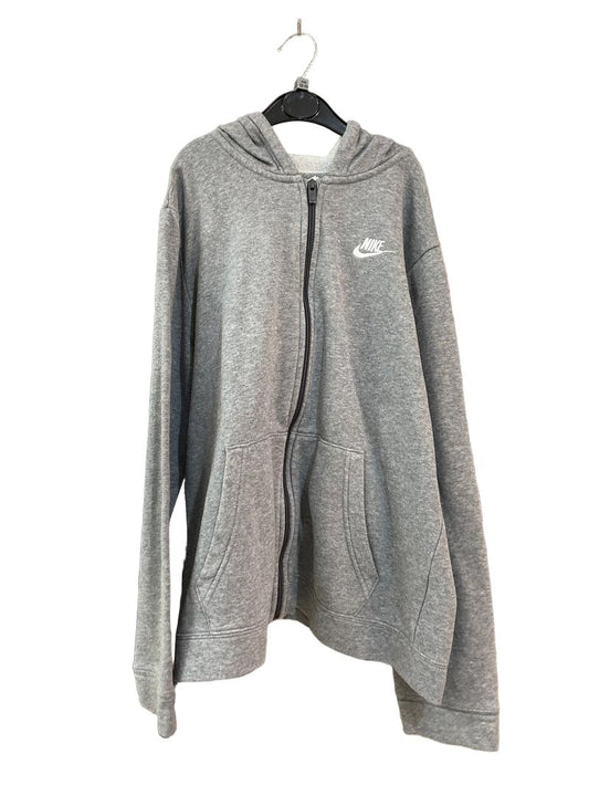 Preloved Nike - Gray Zip Hoodie, 158-170 Cm (12-13y)
