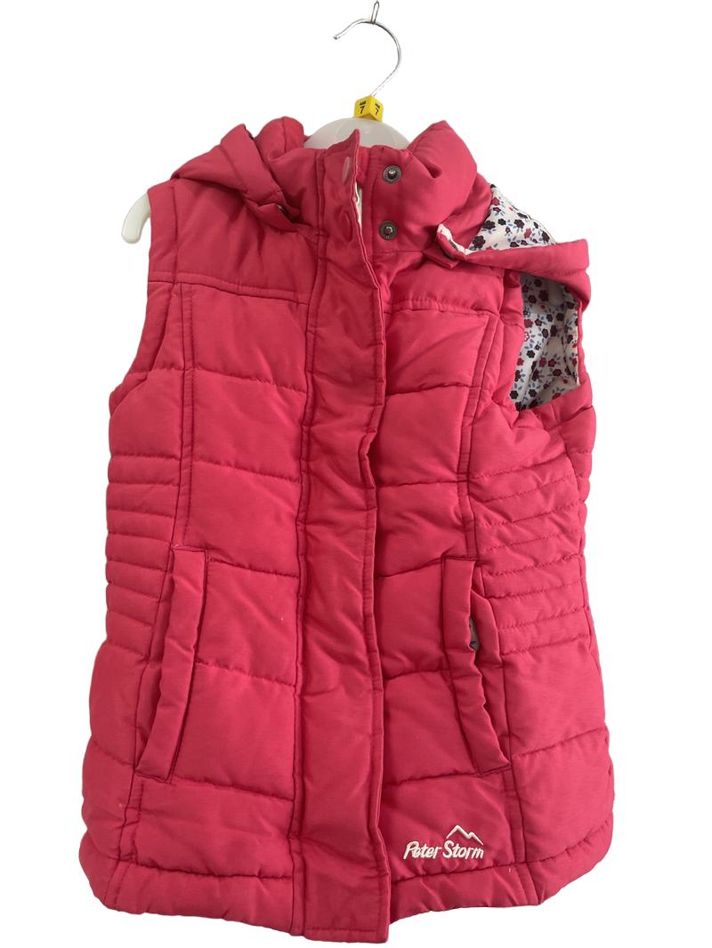 Preloved Peter Storm - Pink Gilet With Detachable Hood. (7-8y)