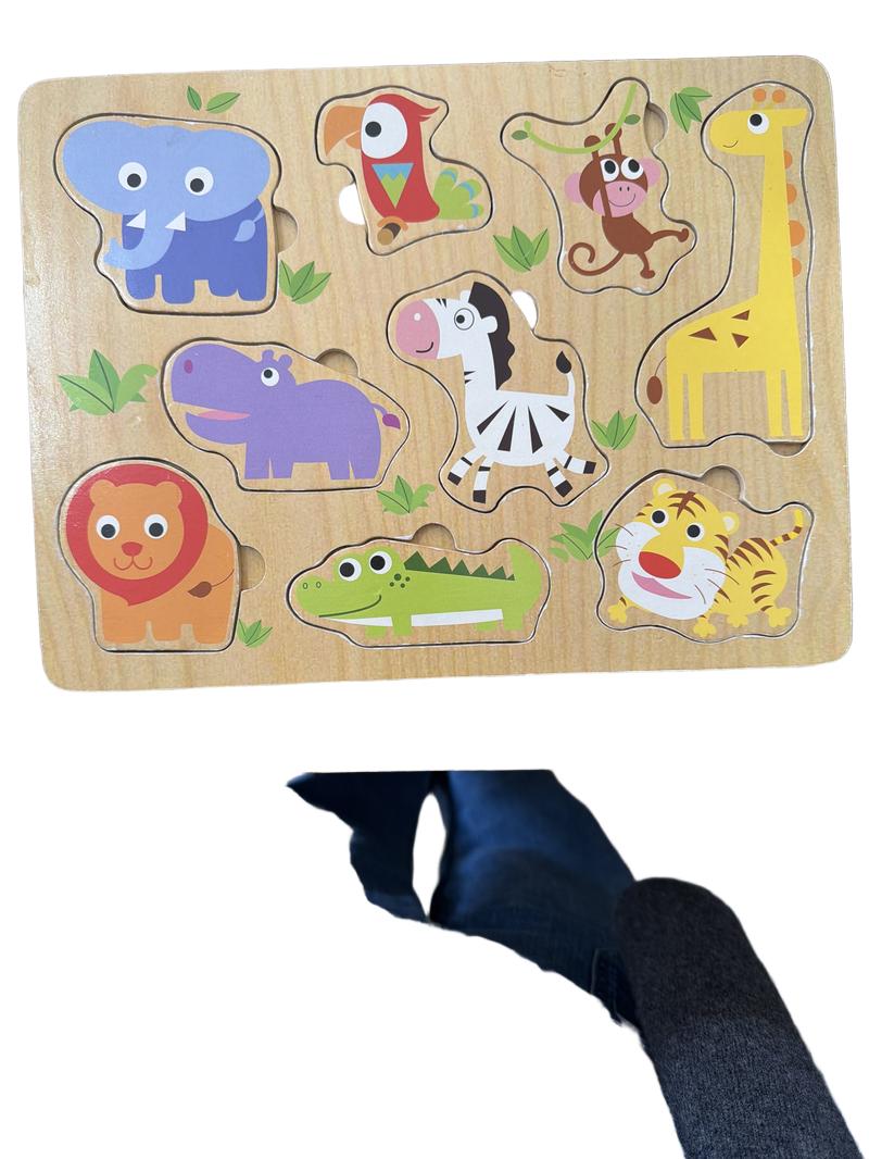 Preloved Toys - Jungle Wooden Puzzle - Unknown Brand