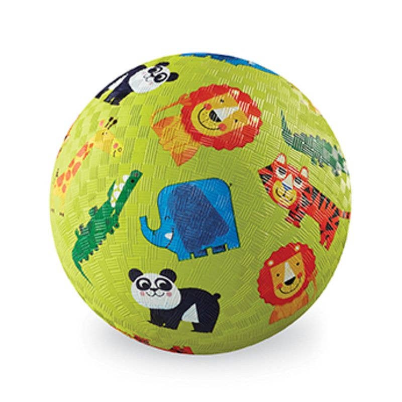 Crocodile Creek Jungle Playball 7 Inch Kids Playground Ball