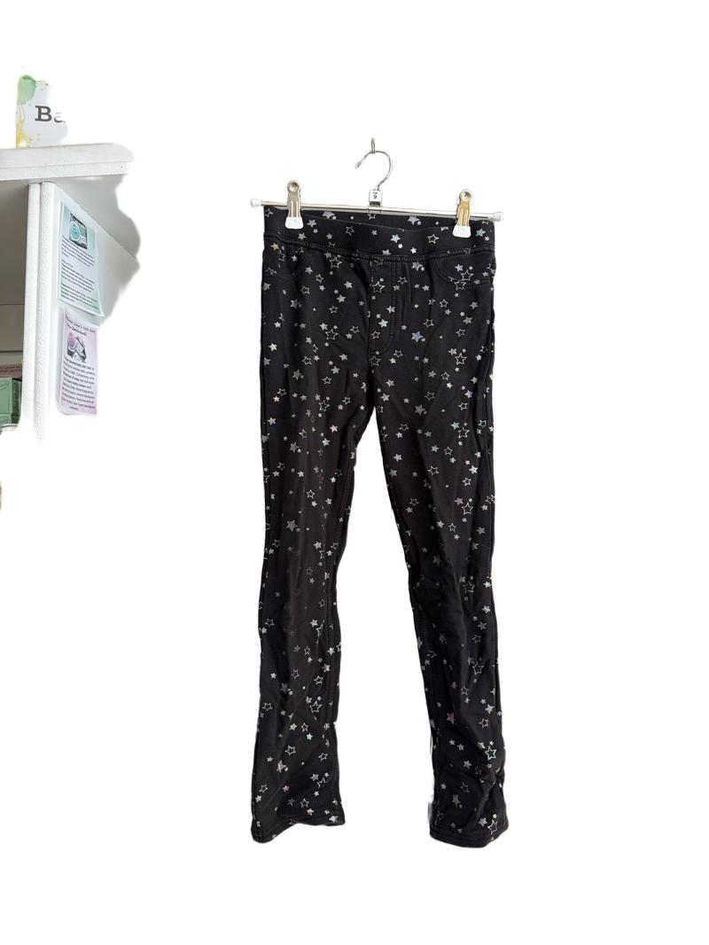 Preloved H&M - Black Star Legging/Jeggings  (9-10y)