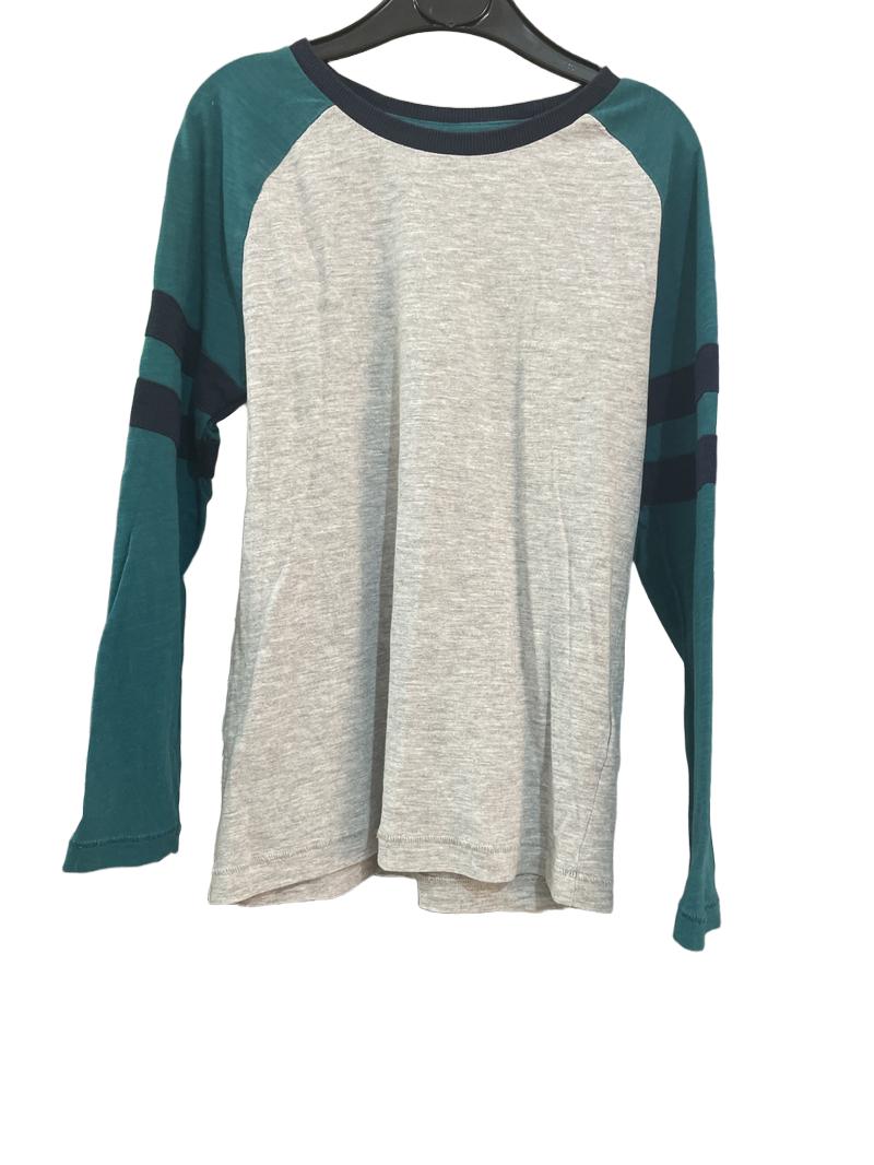 Preloved Marks & Spencer - Gray Green Raglan Long-sleeved Top (6-7y)
