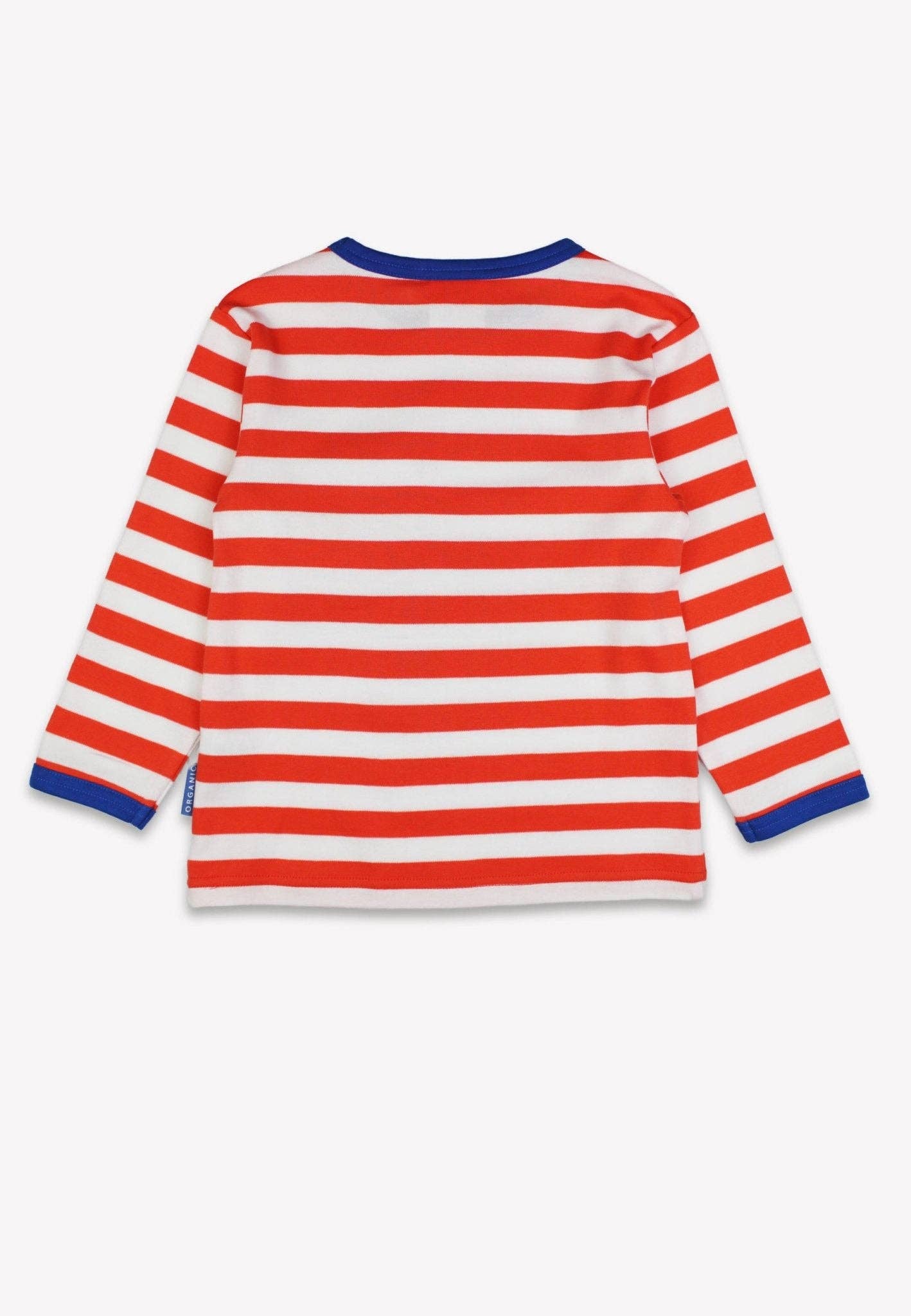 Organic Squirrel Pocket Applique Long Sleeved T-Shirt