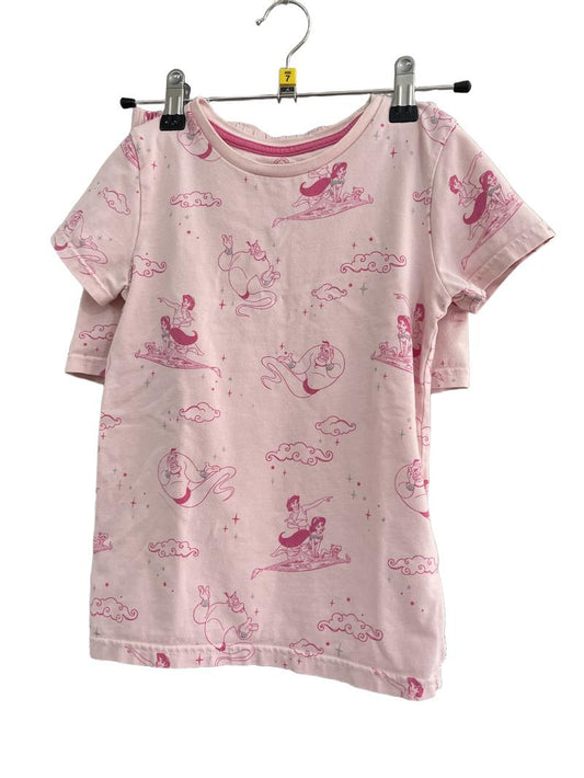 Preloved Marks & Spencer - Pink Aladdin Short Sleeve Pyjama Set (7-8y)
