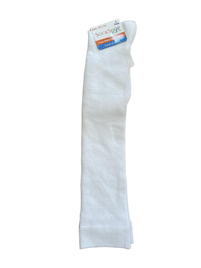 Preloved Sock Shop Kids - White Knee High Socks, NEW In Packaging, 12.5-3.5  UK. (12.5 UK, 1 UK, 1.5 UK, 2 UK, 2.5 UK, 3 UK, 3.5 UK)