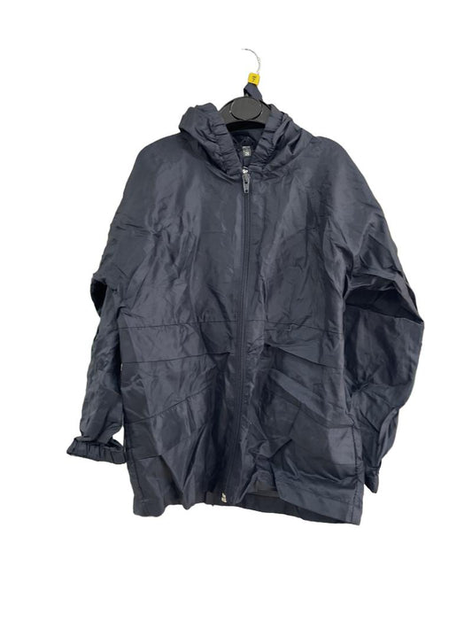 Preloved Bag The Kag - Navy Waterproof Jacket And Packing Pouch, Size 26 (7-8y)