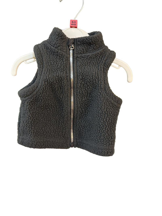 Preloved Target - Gray Fleece Zip Gilet (0-3m)