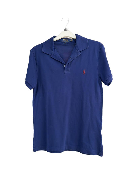 Preloved Polo Ralph Lauren - Blue Polo Shirt, Slim Fit, SP (12-13y)