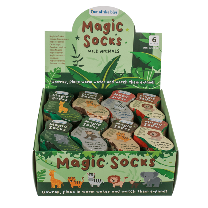 Magic kids soscks, wild animals, 1 pair,