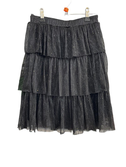 Preloved Next - Black Sparkle Tulle Tiered Skirt (10-11y)