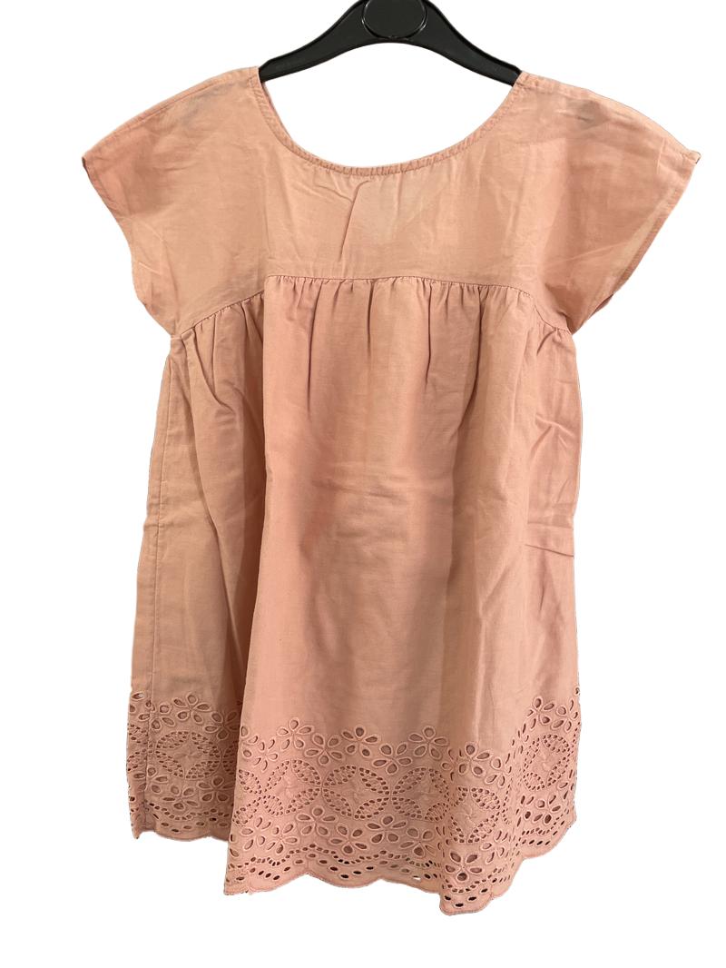 Preloved Gap Kids - Orange Embroidered Ruffle Sleeve Top (10-11y)