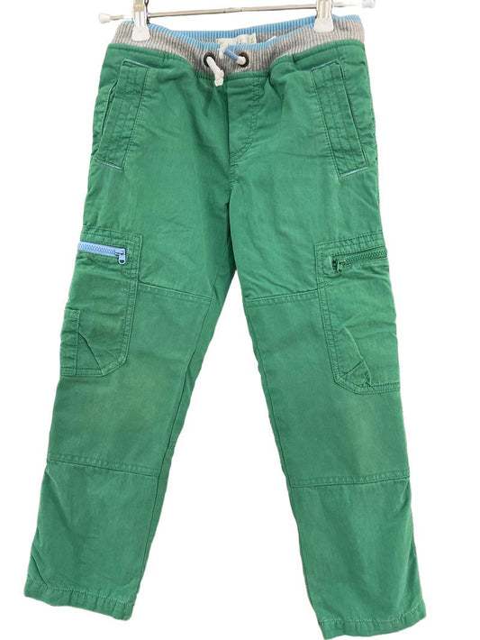 Preloved Mini Boden - Green Cargo Trousers, Lined (6-7y)