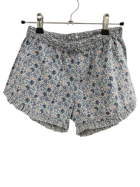 Preloved Wheat - Blue Pink Green Floral Ditsy Light Cotton Shorts (8-9y, 9-10y)