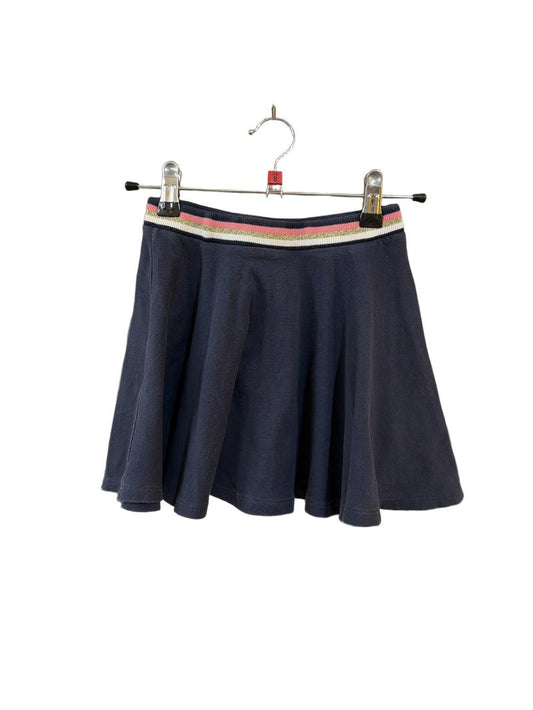 Preloved Petit Bateau - Navy Jersey Skirt (8-9y)