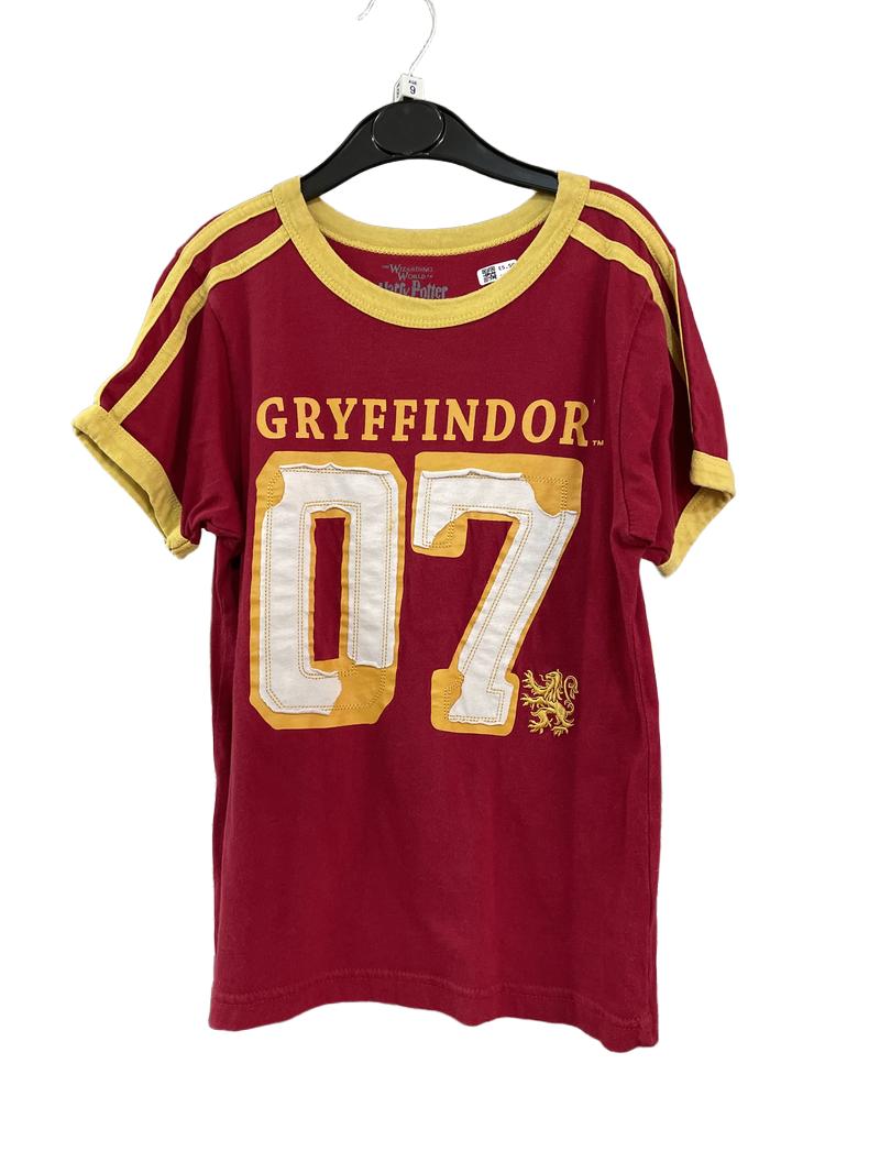 Preloved Unknown Brand - Red Harry Potter Gryffindor Short-sleeved T Shirt, 2XS (9-10y)