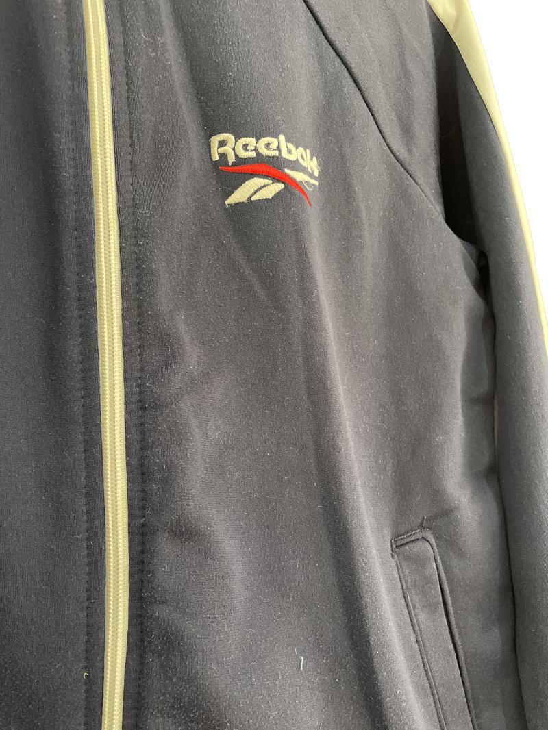 Preloved Reebok - Navy White Stripe Track Suit Jacket (10-11y, 11-12y)