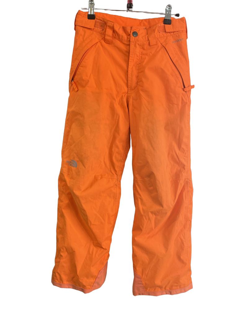 Preloved North Face - Orange Ski Trousers Salopettes (10-11y, 11-12y)
